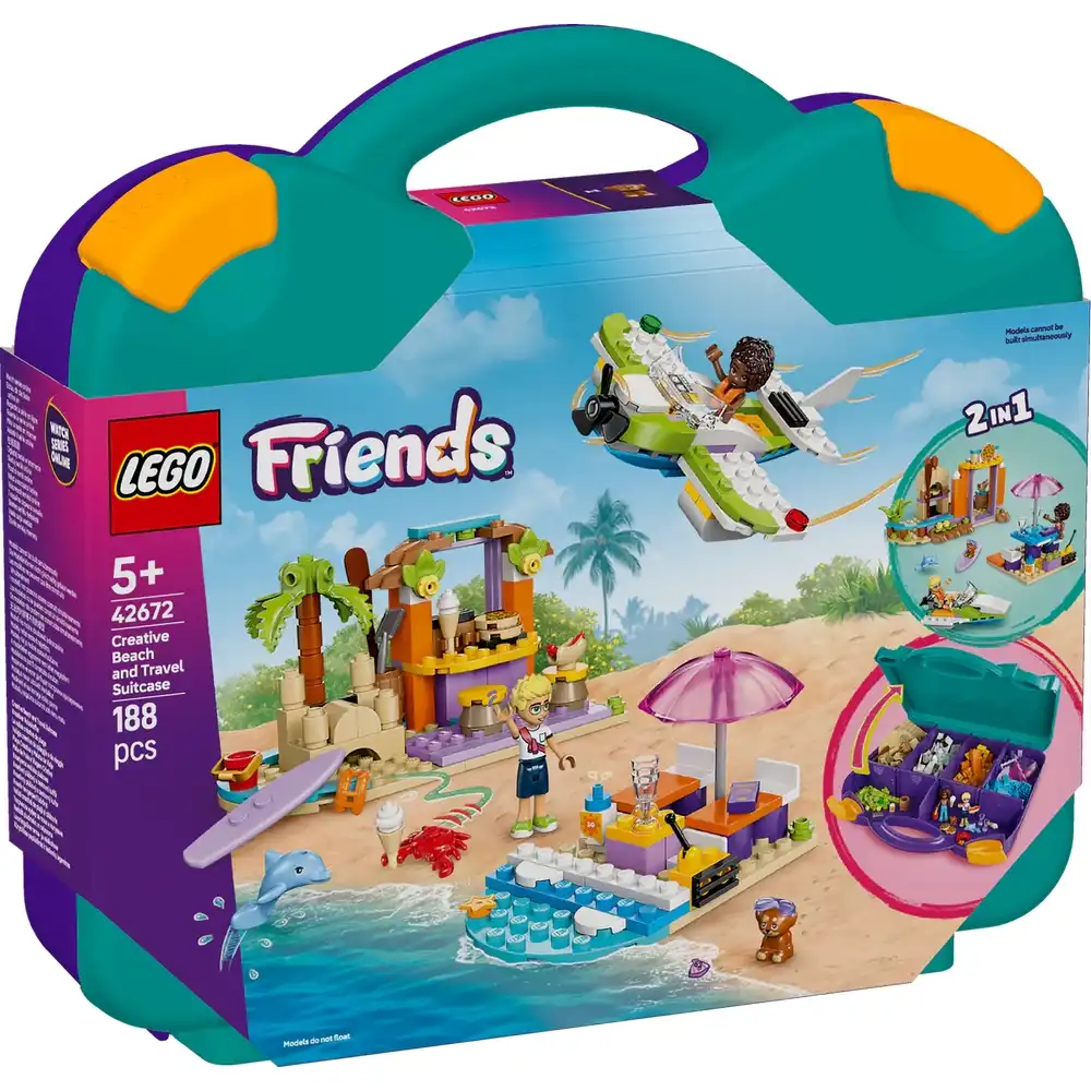 LEGO - Friends Creative Beach and Travel Suitcase 188 Pieces - 42672