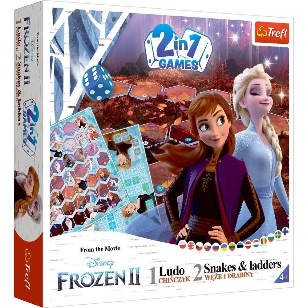 Trefl - Frozen 2 2 in 1 Ludo & Snakes and Ladders - 02068