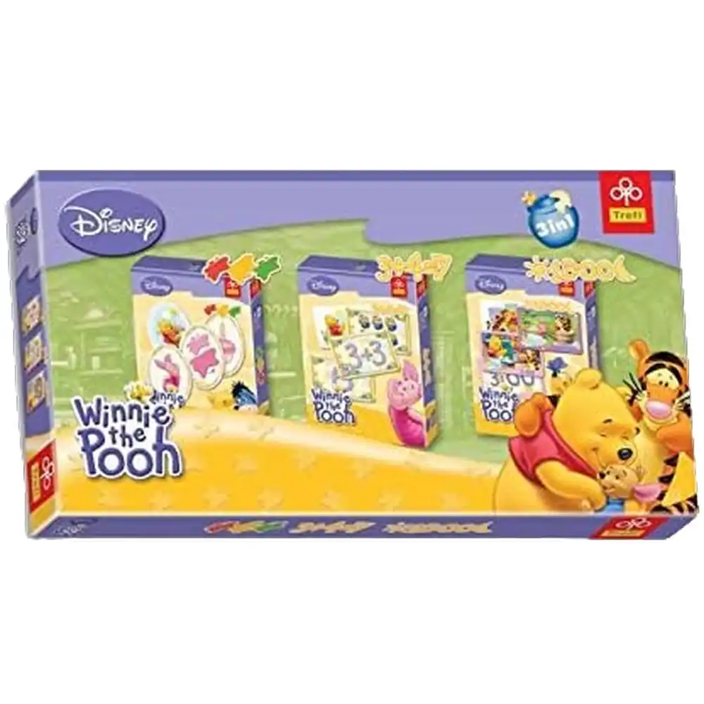 Trefl - Disney Winnie the Pooh 3 in 1 Game Sets - 081749