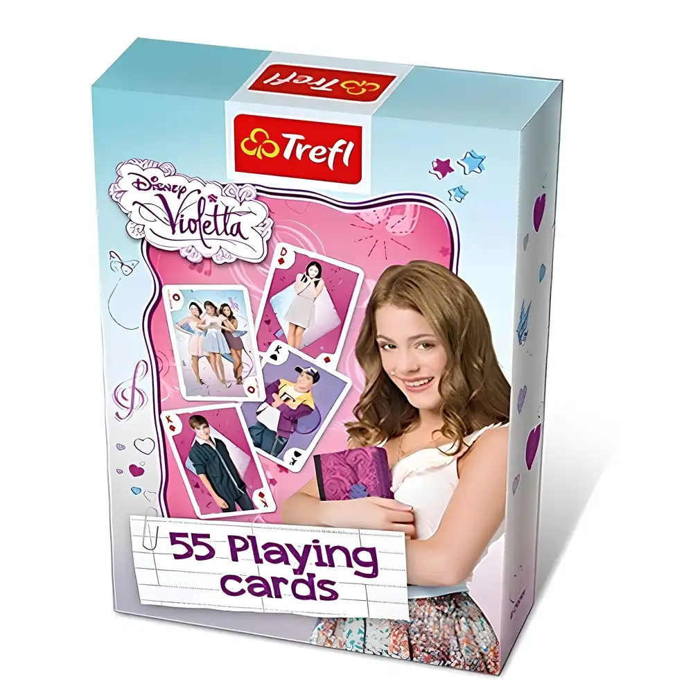 Trefl - Disney Violetta Playing Cards Game 55 Card - 08617
