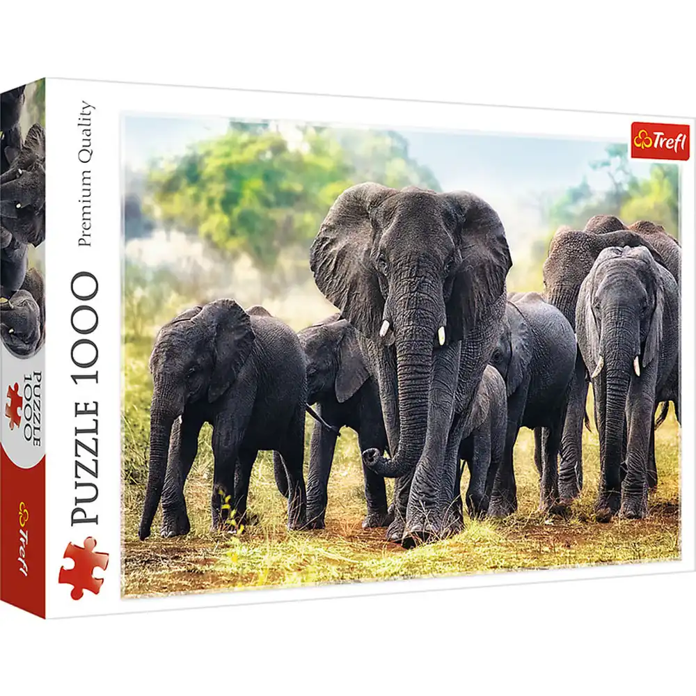 Trefl - African Elephants Puzzle 1000 Pieces - 10442