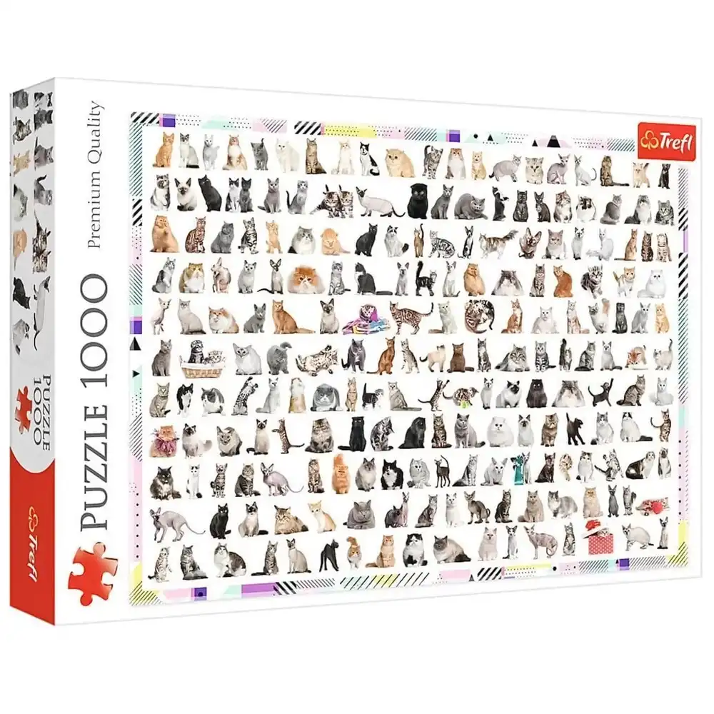Trefl - 208 Cats Puzzle 1000 Pieces - 10498