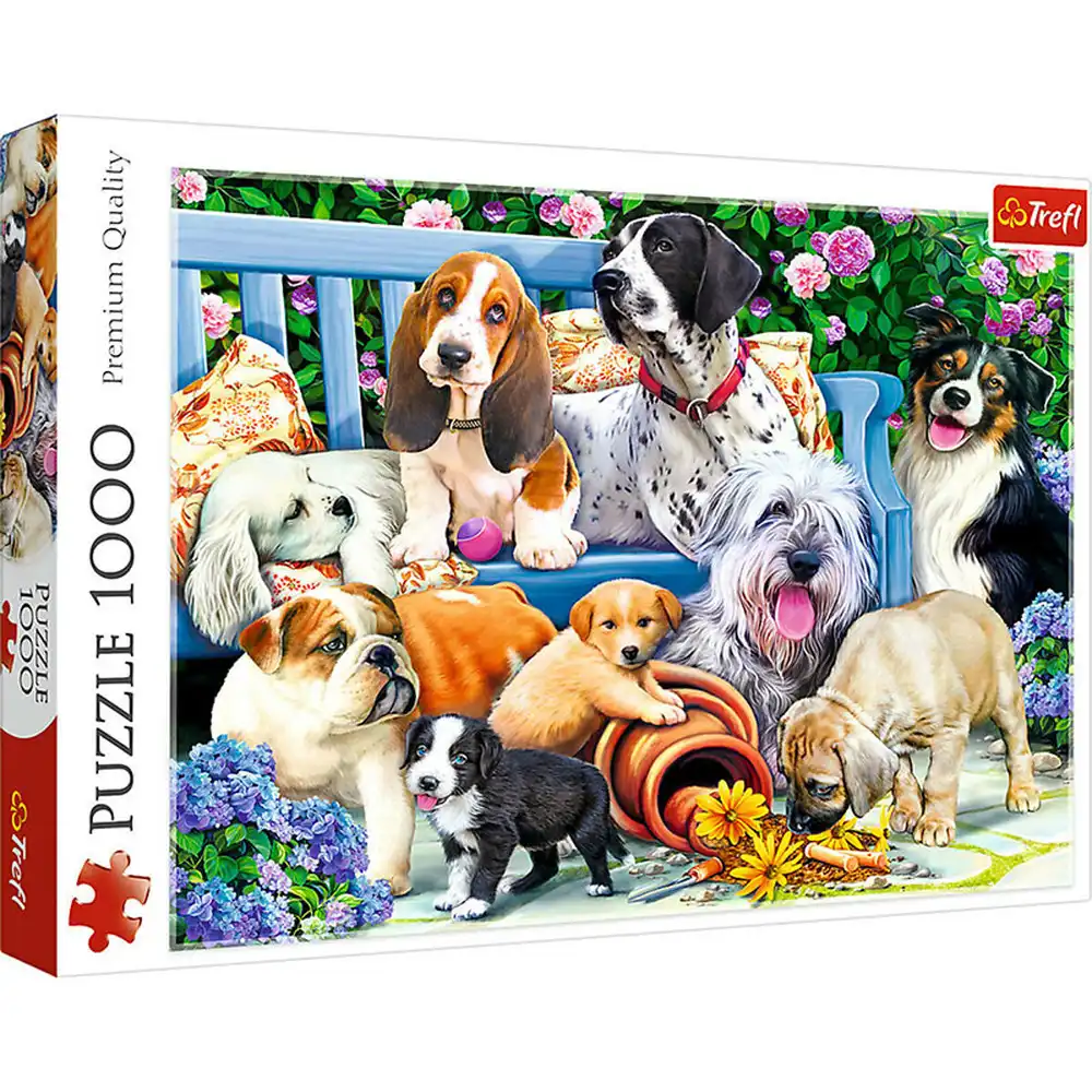 Trefl - Dogs in the Garden Puzzle 1000 Pieces - 10556