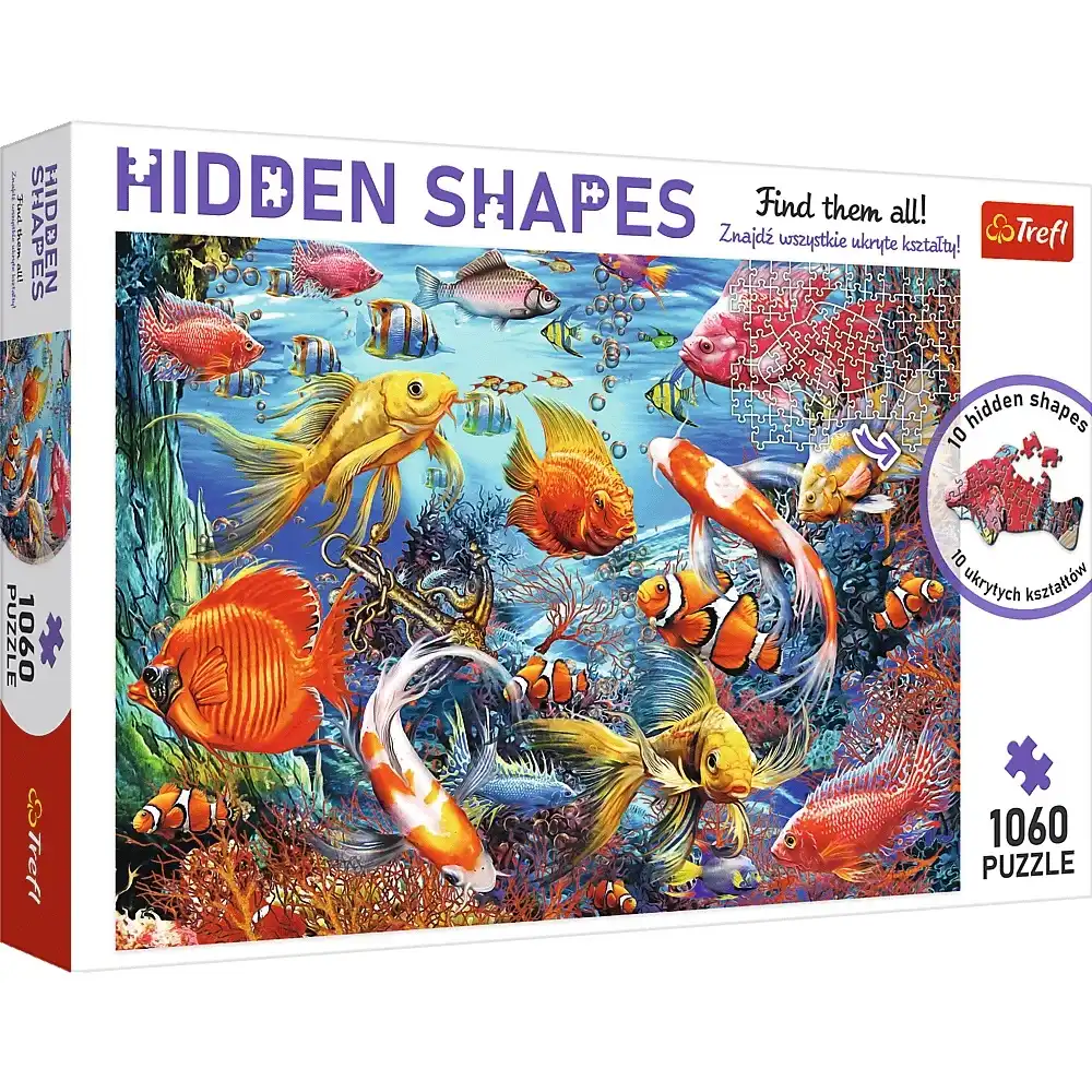 Trefl - Hidden Shapes Underwater Life Puzzle 1060 Pieces - 10676