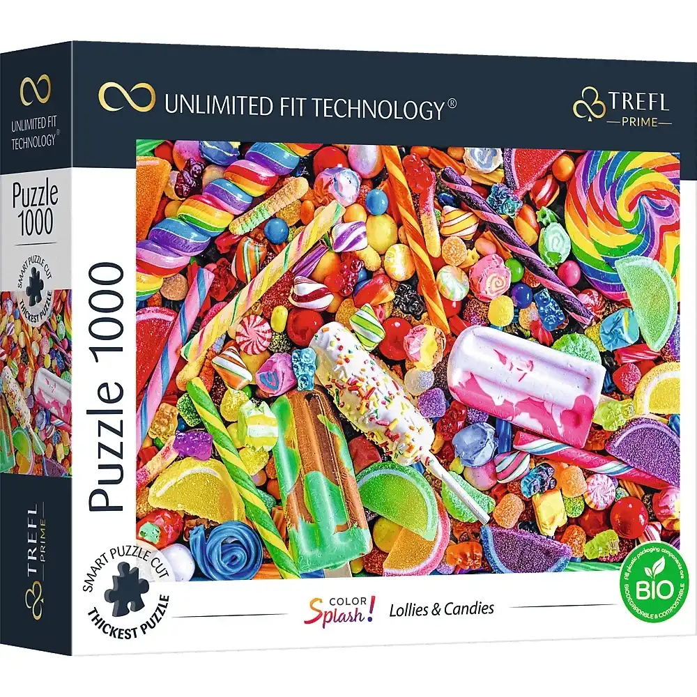 Trefl - Prime Color Splash Lollies & Candies Puzzle 1000 Pieces - 10701