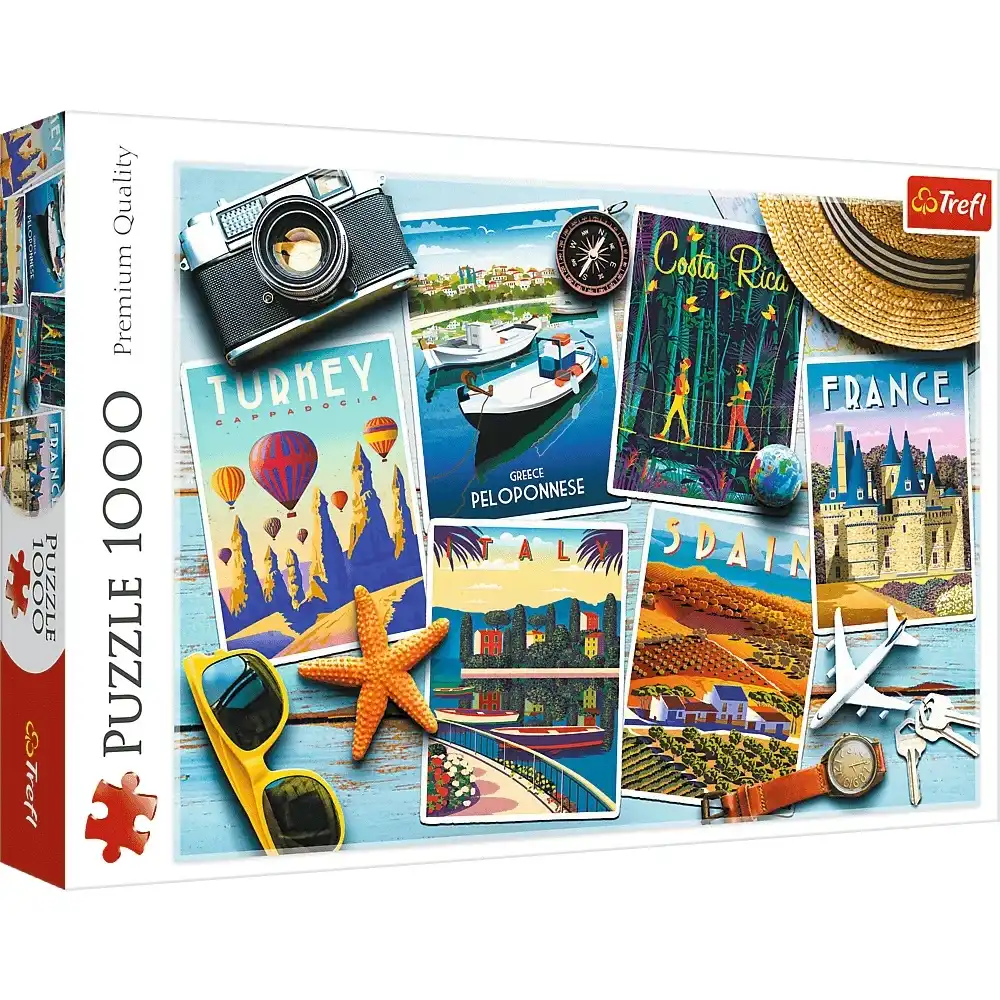 Trefl - Holiday Postcards Puzzle 1000 Pieces - 10714