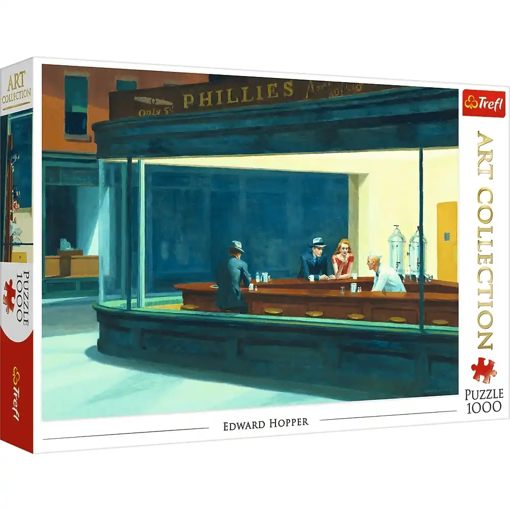 Trefl - Art Collection Edward Hopper Nighthawks Puzzle 1000 Pieces - 10747
