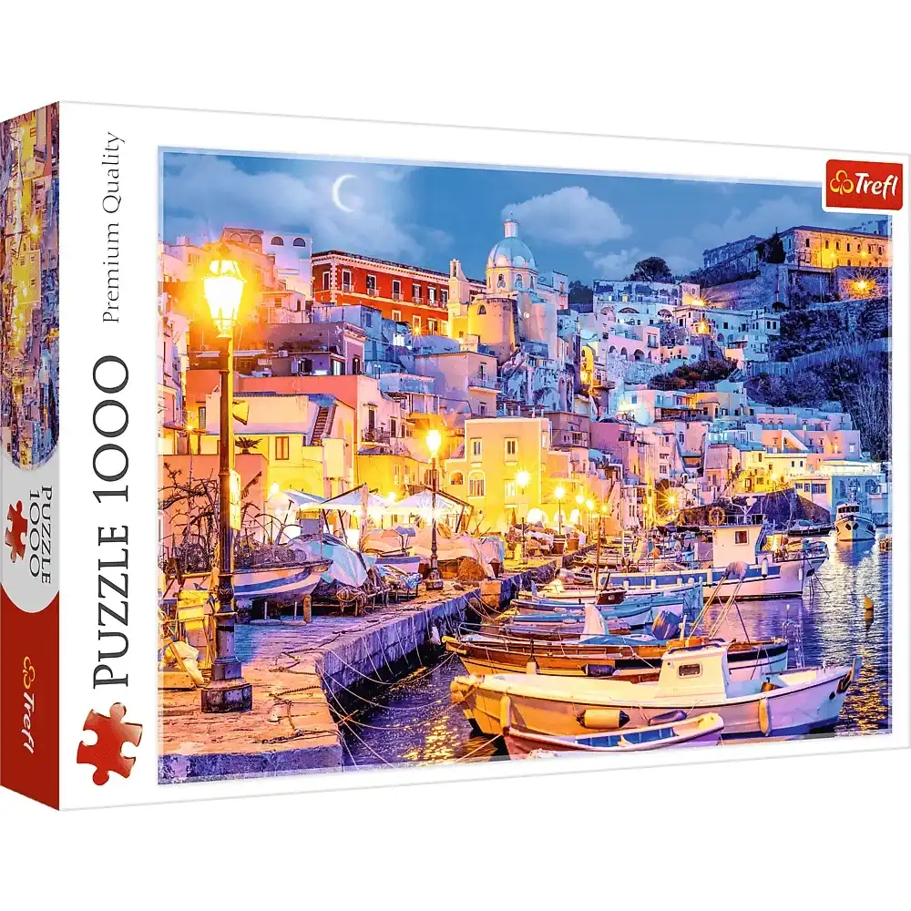 Trefl - Procida Island at Night, Italy Puzzle 1000 Puzzle - 10794