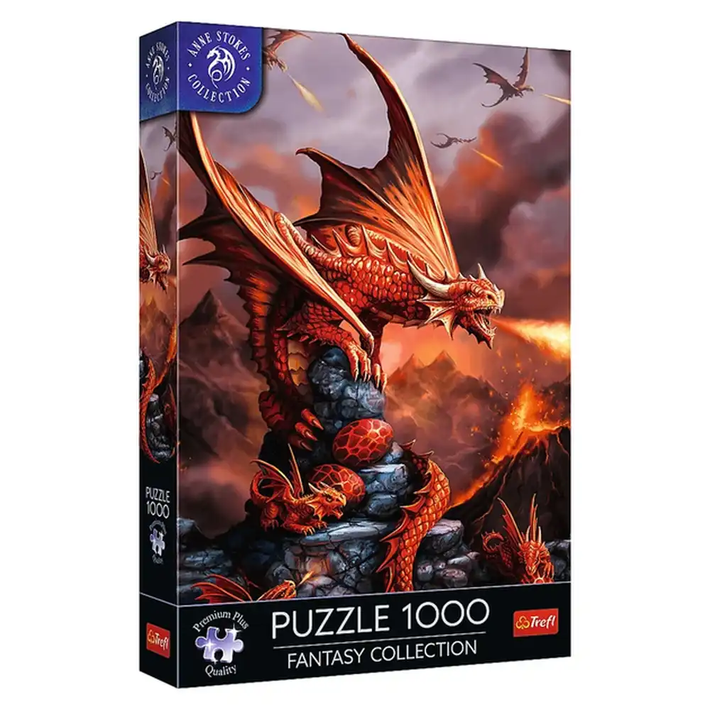 Trefl - Puzzle Premium Anne Stokes  Fire Dragon ( 1000 Pcs ) - 10900