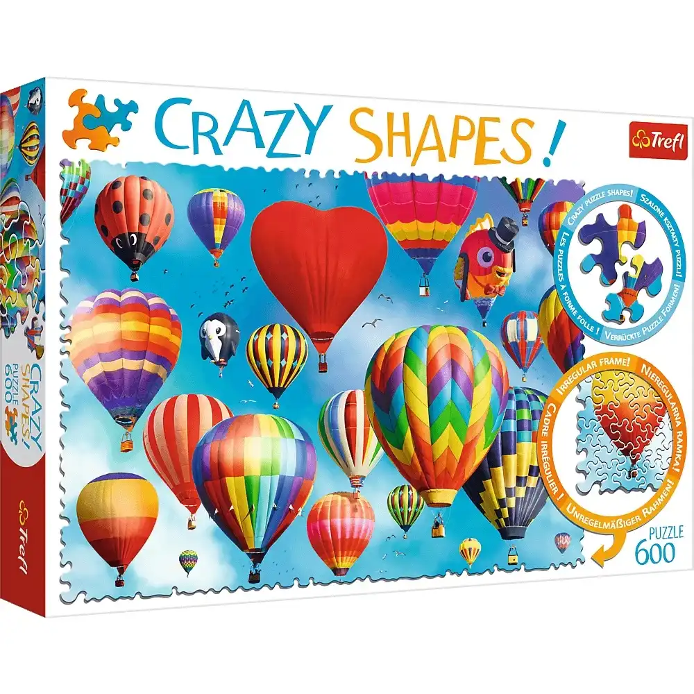 Trefl - Colorful Balloons Crazy Shapes Puzzle 600 Pieces - 11112