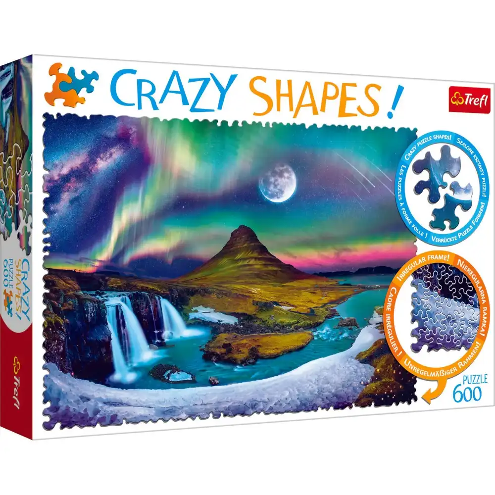 Trefl - Crazy Shapes Aurora in Iceland Puzzle 600 Pieces - 11114