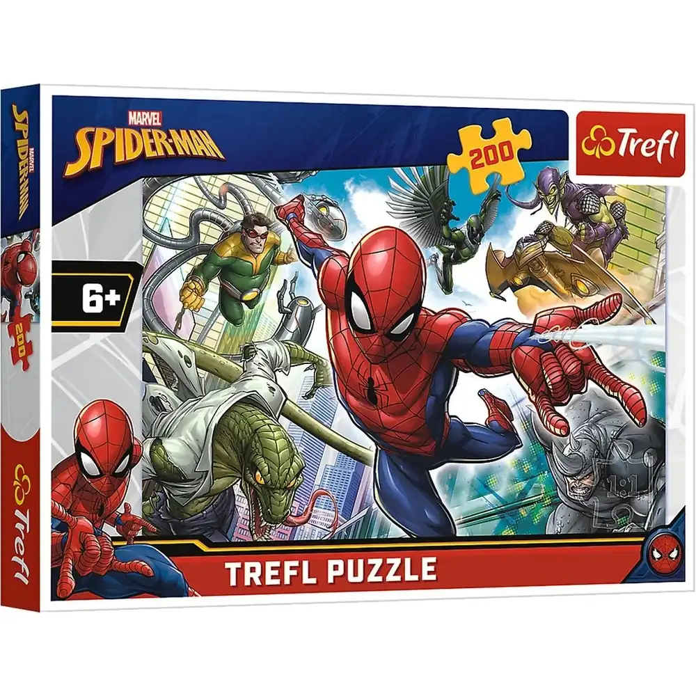 Trefl - Spider Man Born To Be A Suphero Puzzle 200 Pieces - 13235