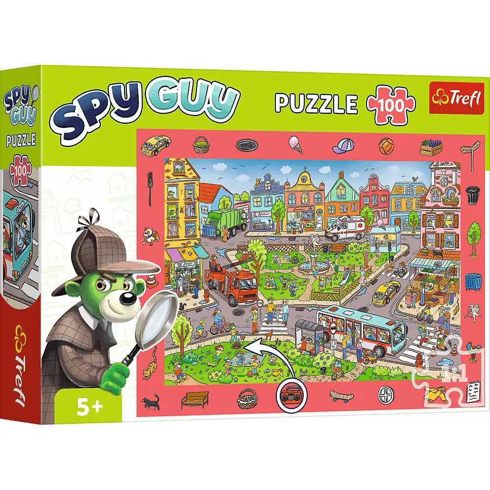 Trefl - Spy Guy: City The Treflik Family Puzzle 100 Pieces - 15590