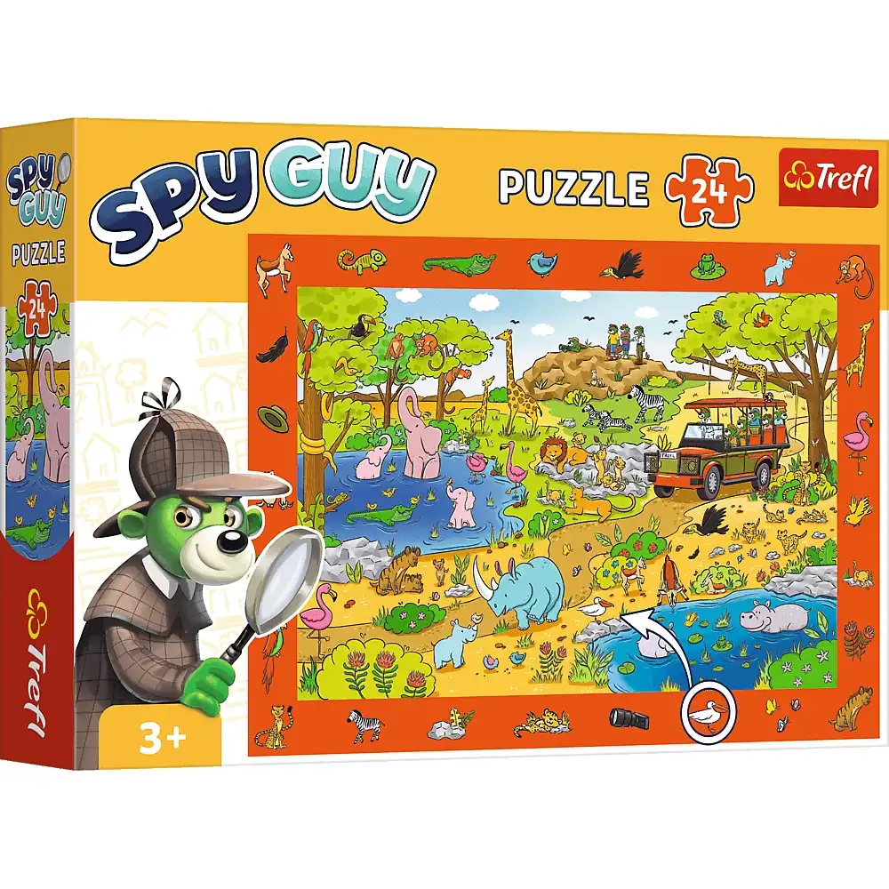 Trefl - Spy Guy: Safari The Treflik Family Puzzle 24 Pieces - 15591