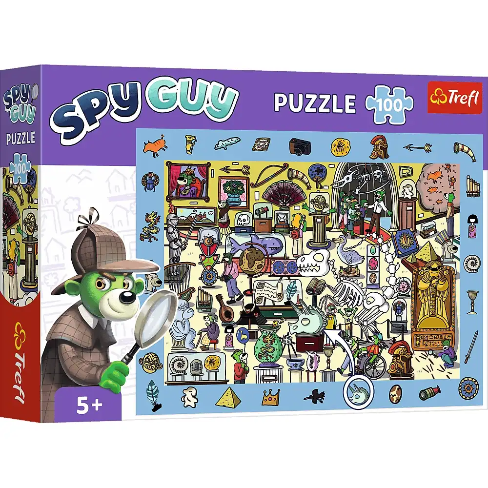 Trefl - Spy Guy: Museum The Treflik Family Puzzle 100 Pieces - 15595