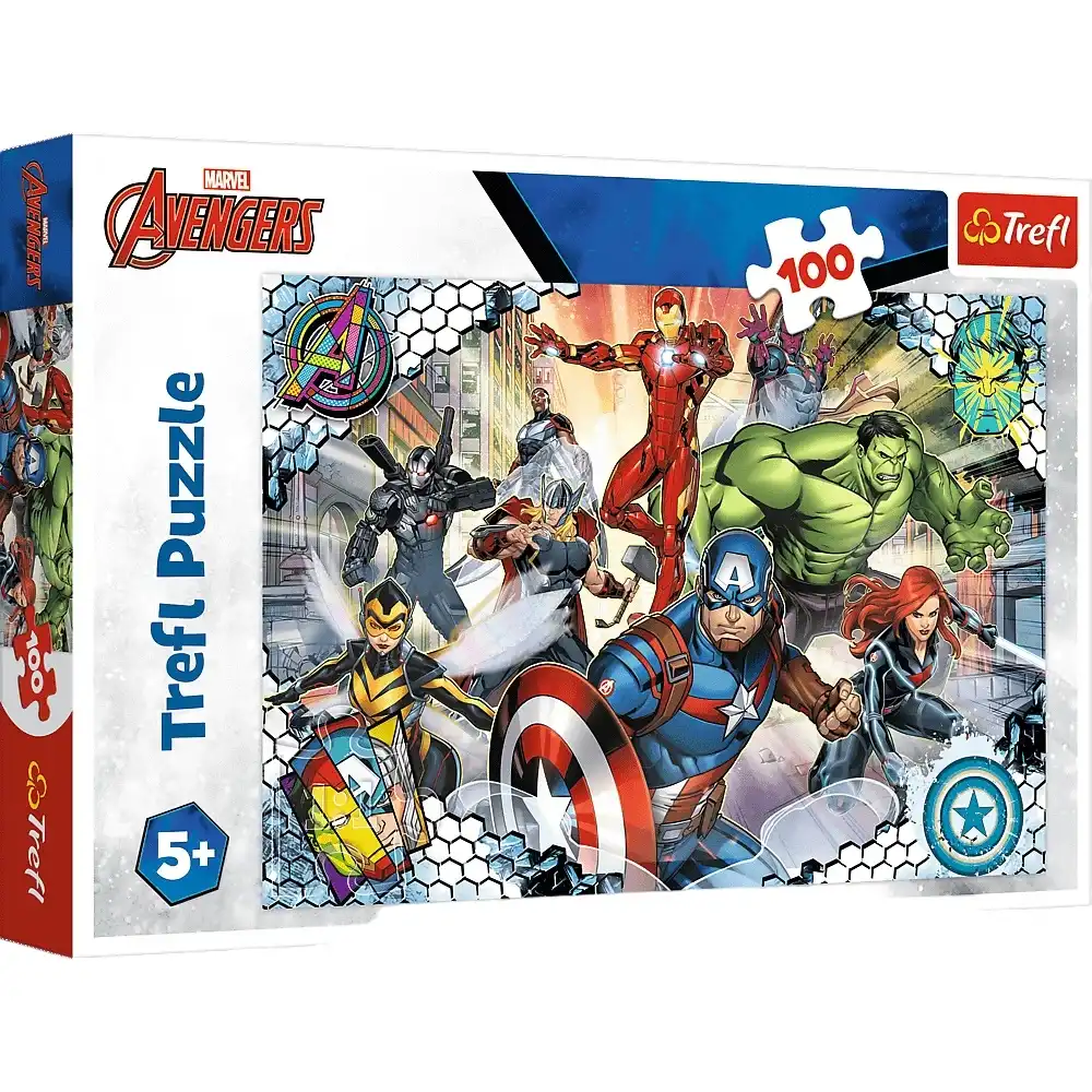 Trefl - Disney Marvel Famous Avengers Puzzle 100 Pieces - 16454