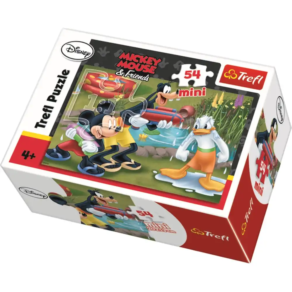 Trefl - Mickey, Dingo and Donald Are Watered Mini Puzzle 54 Pieces - 19275
