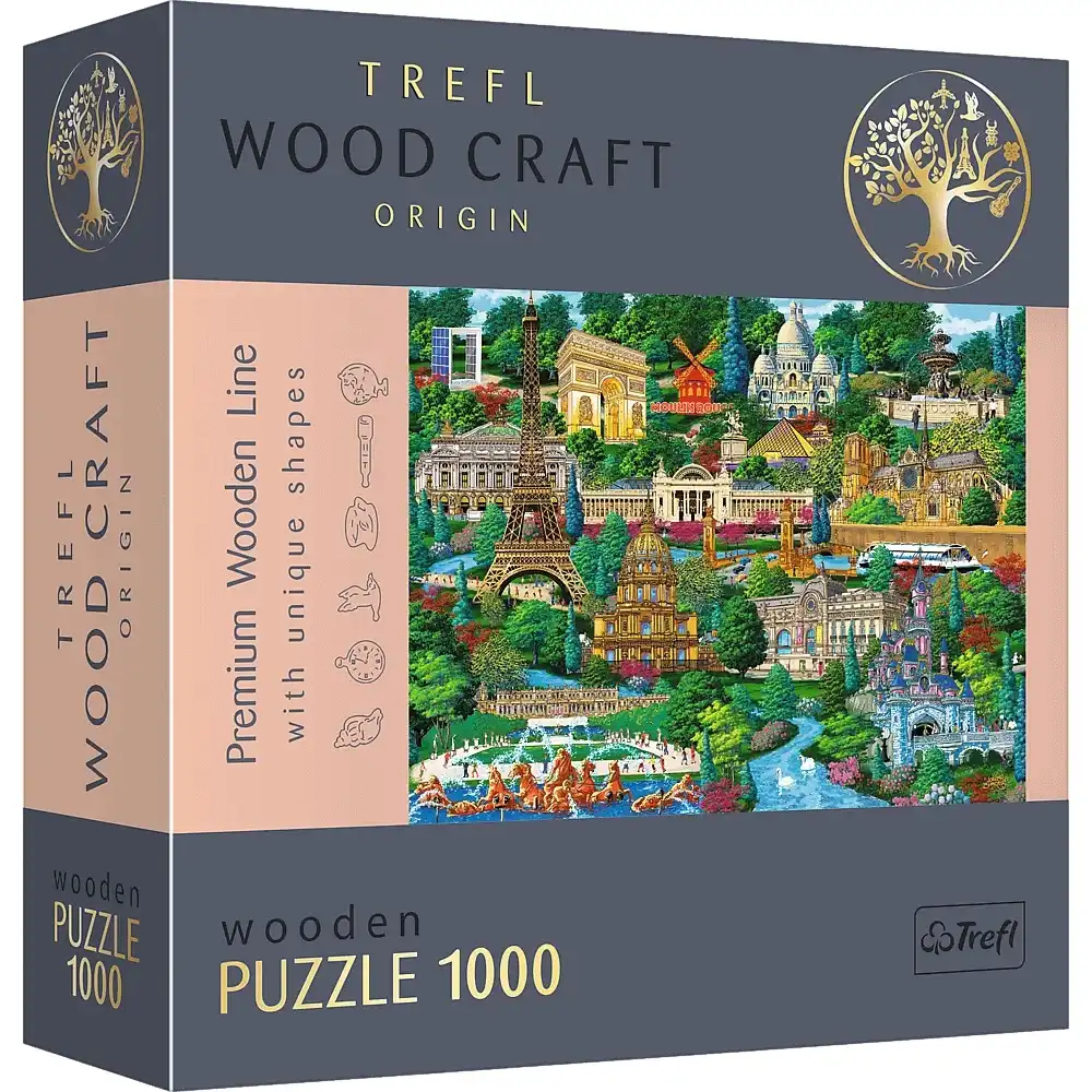 Trefl - Wood Craft France ? Famous Places Wooden Puzzle 1000 Pieces - 20150