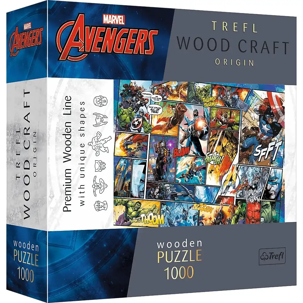 Trefl - Wood Craft Marvel Comic Universe Wooden Puzzles 1000 Pieces - 20165