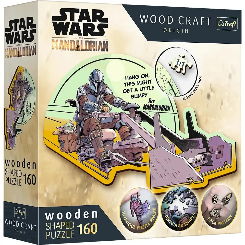 Trefl - Wood Craft Origin Star Wars The Mandalorian 160 Pieces - 20187