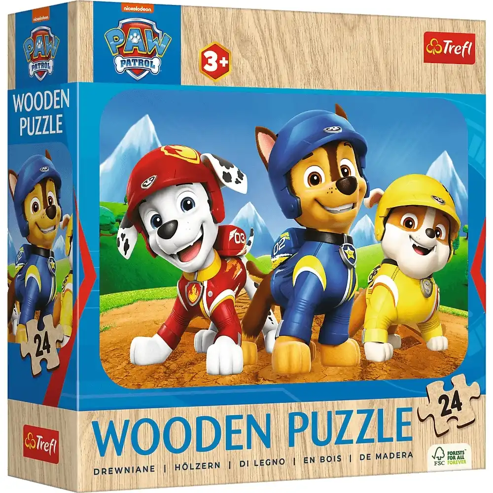 Trefl - Pow Patrol Wooden Puzzle 24 Pieces Model 2 - 20265
