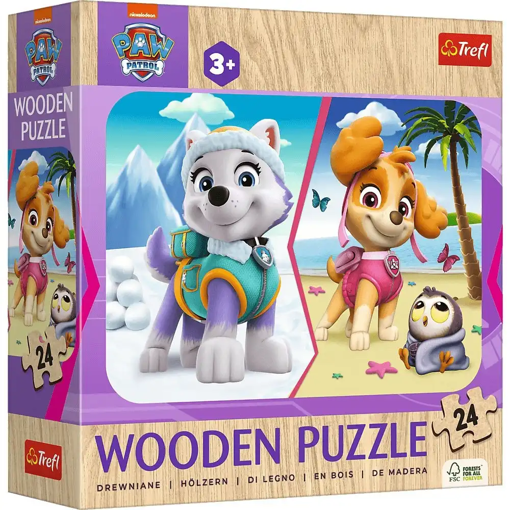 Trefl - Pow Patrol Wooden Puzzle 24 Pieces Model 1 - 20266