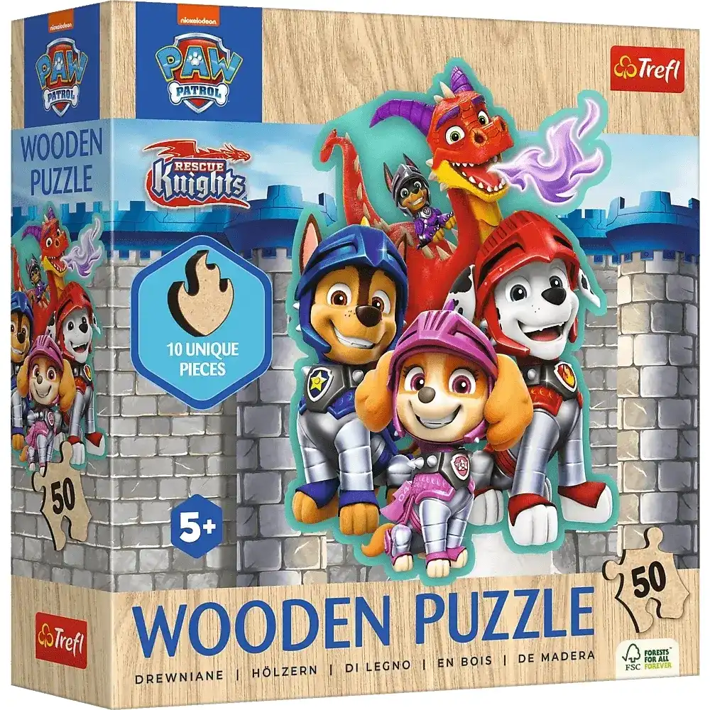 Trefl - Pow Patrol Wooden Puzzle 50 Pieces Model 2 - 20277