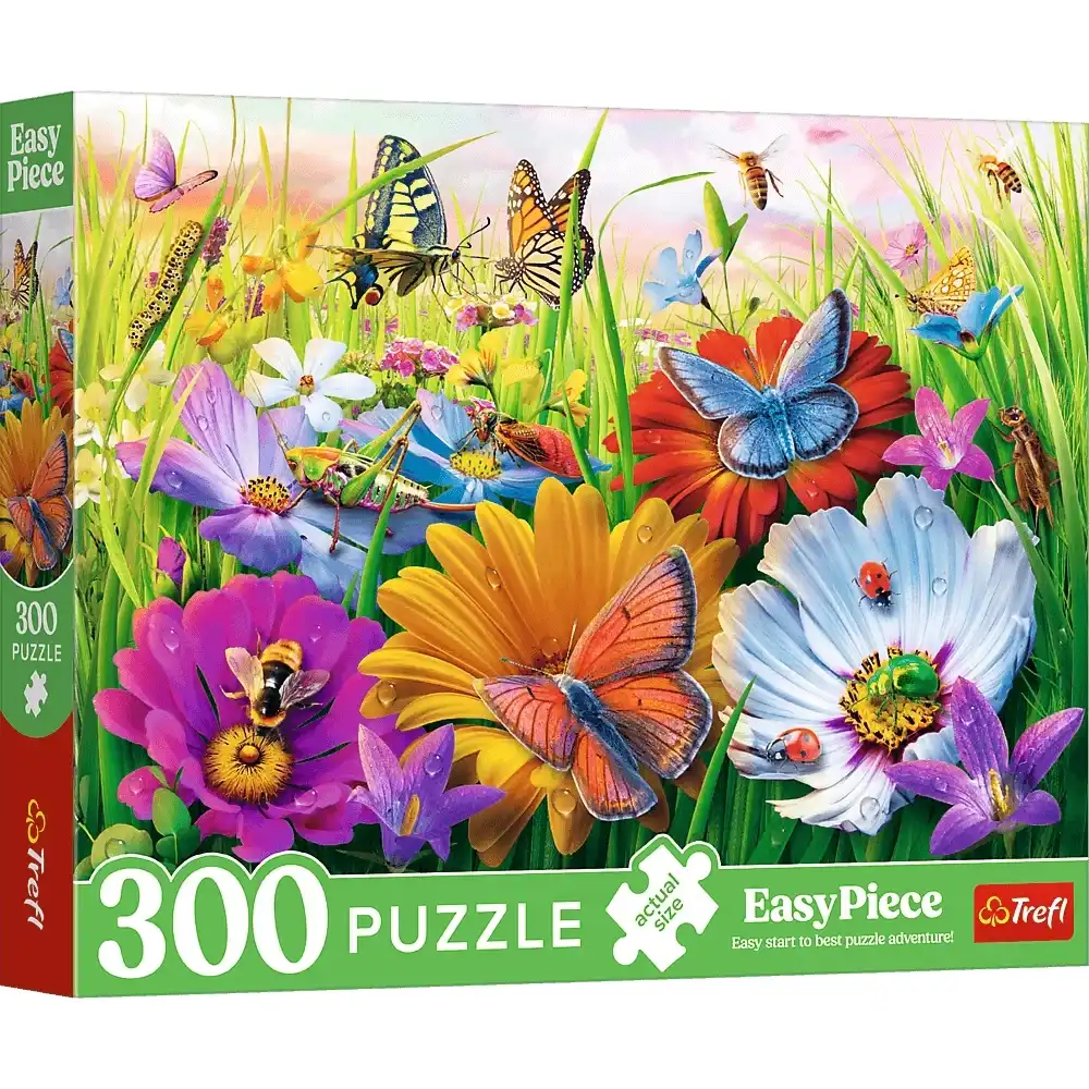 Trefl - Insects in the Meadow EasyPiece Puzzle 300 Pieces - 23103