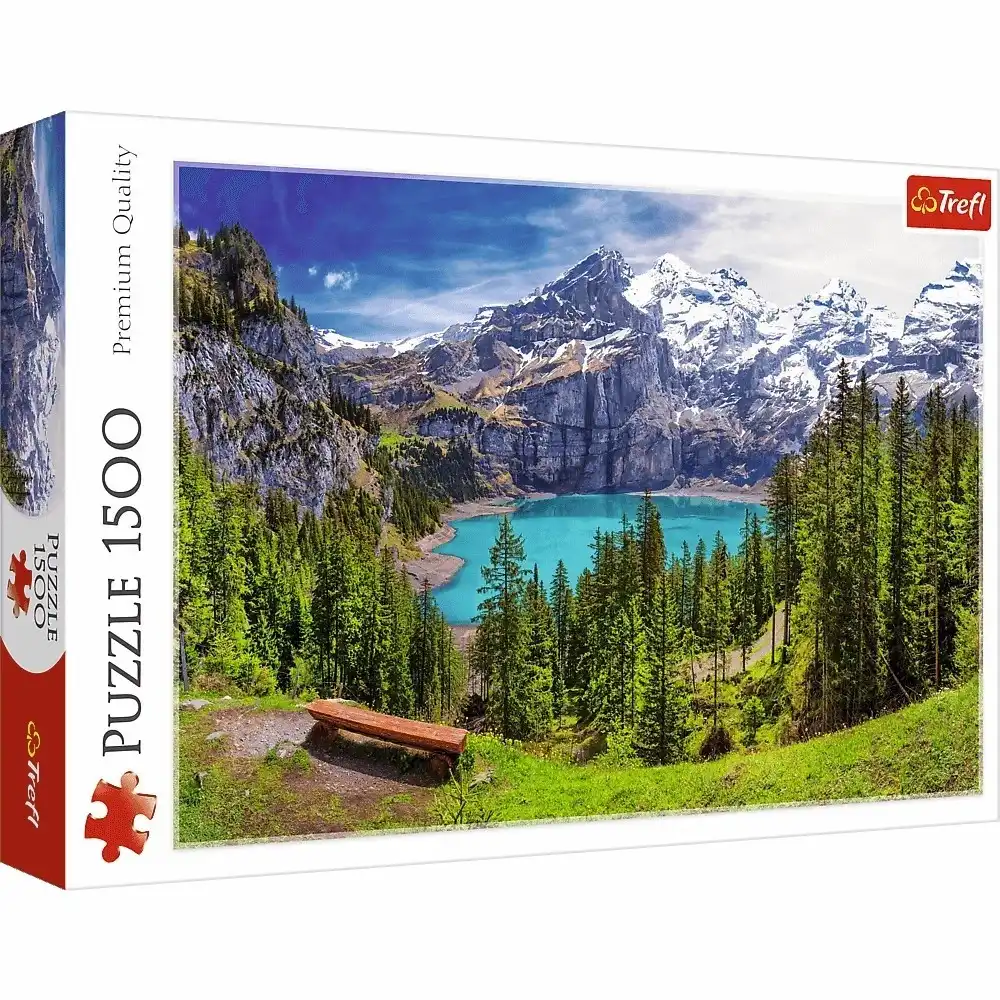 Trefl - Lake Oeschinen, Alps, Switzerland Puzzle 1500 Pieces - 26166