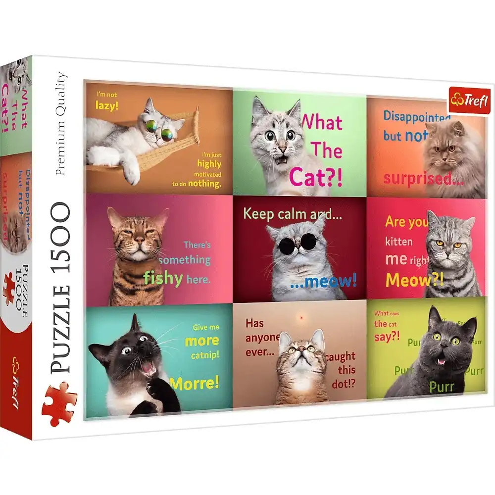 Trefl - Funny Cat Portraits Puzzle 1500 Pieces - 26212