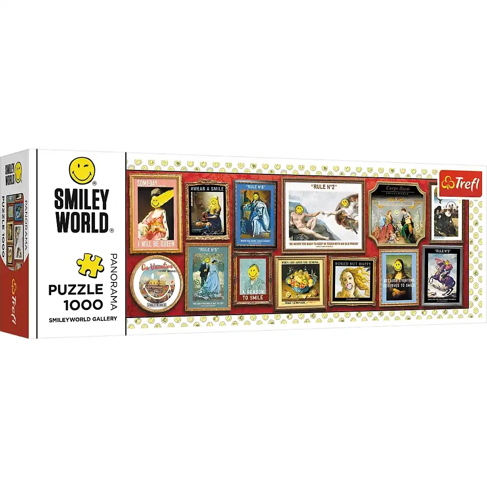 Trefl - Smiley World Gallery Panorama Puzzle 1000 Pieces - 29053
