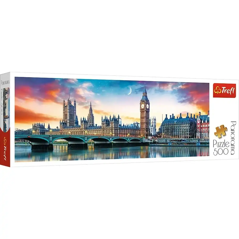 Trefl - Big Ben and Palace of Westminster, London Panorama Puzzle 500 Pieces - 29507