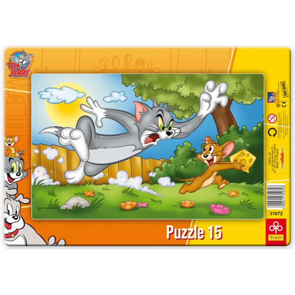 Trefl - Tom and Jerry Frame Puzzle 15 Pieces - 31072