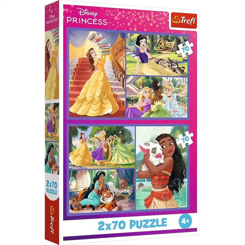 Trefl - Disney Fairytale Days Puzzle 2x70 Pieces - 34440