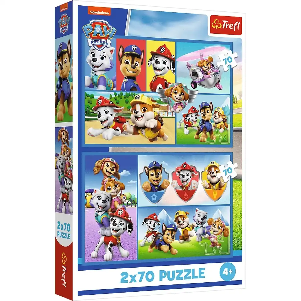 Trefl - Paw Patrol Rules Puzzle 2x70 Pieces - 34441
