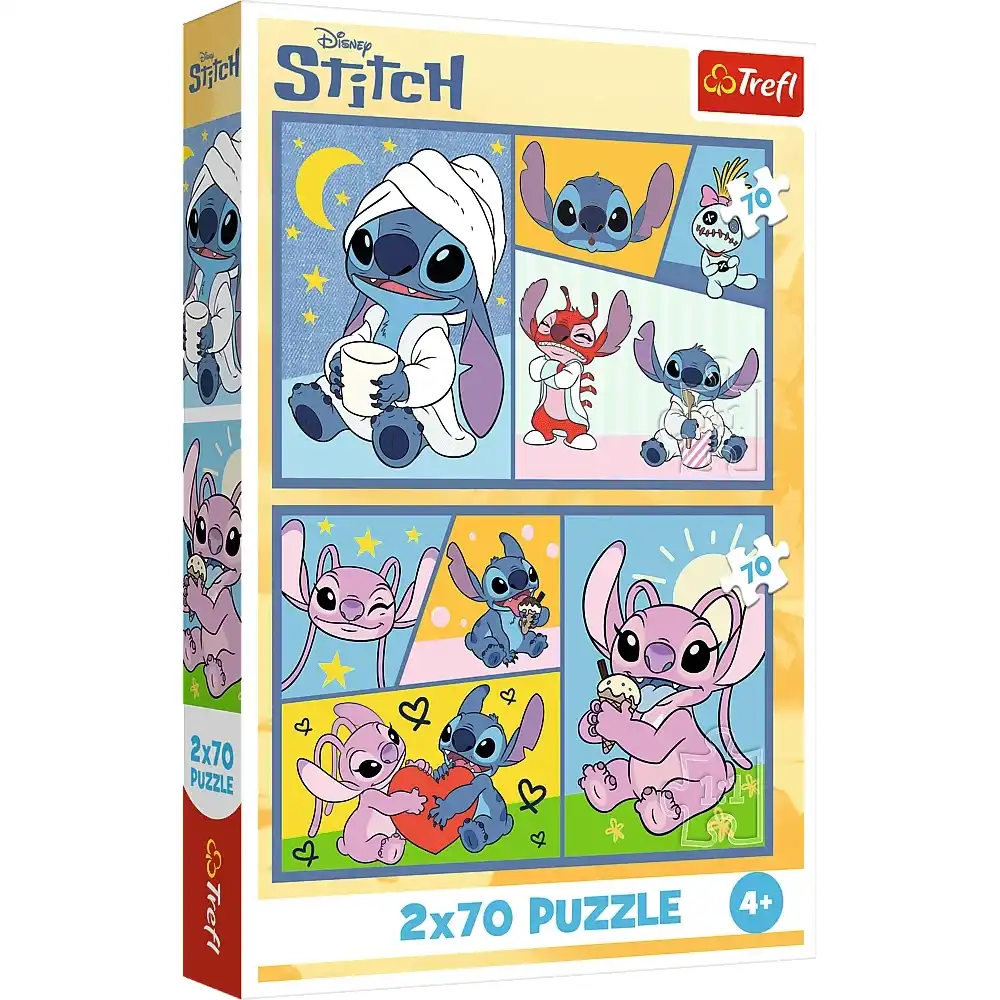 Trefl - Stitch 2x70 Puzzle - 34444
