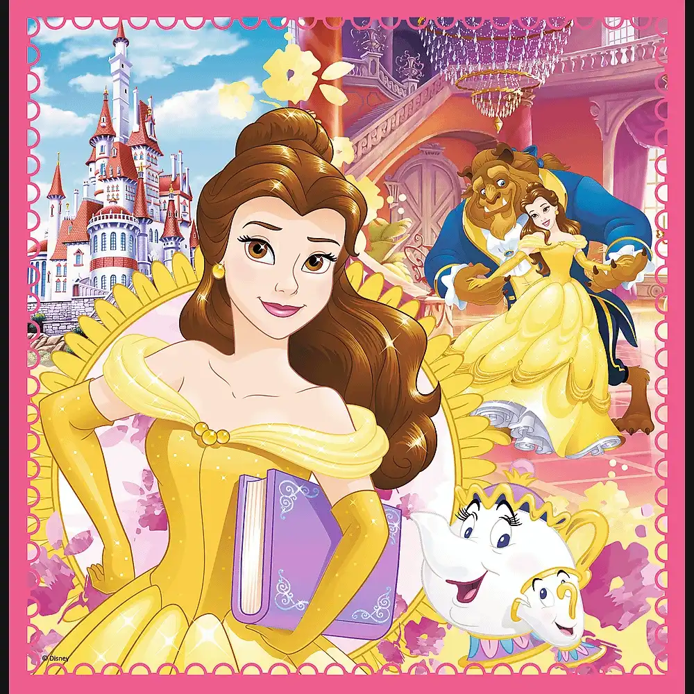 Trefl - The Enchanted World of Princesses 3 in 1 Puzzle 20 + 36 + 50 ...