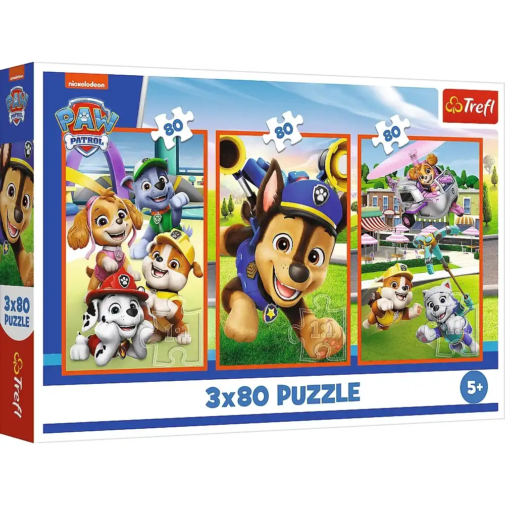 Trefl - Pow Patrol Puzzle 80+80+80 Pieces - 34886