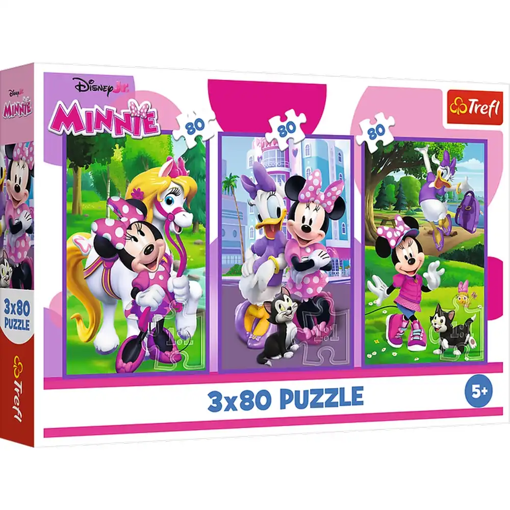 Trefl - Mini Mouse And Friends Puzzle 80+80+80 Pieces - 34889
