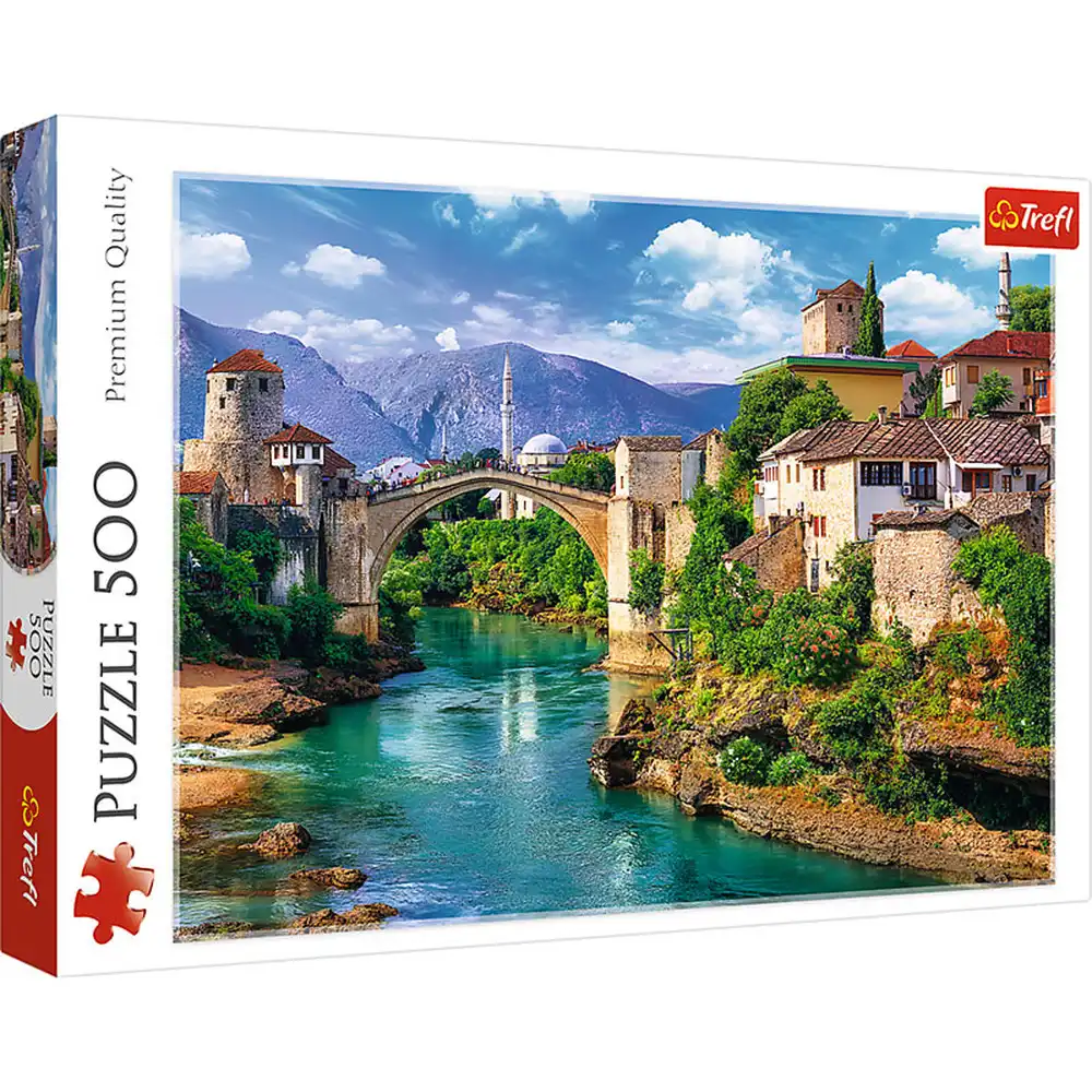 Trefl - Old Bridge in Mostar Bosnia & Herzegovina Puzzle 500 Pieces - 37333