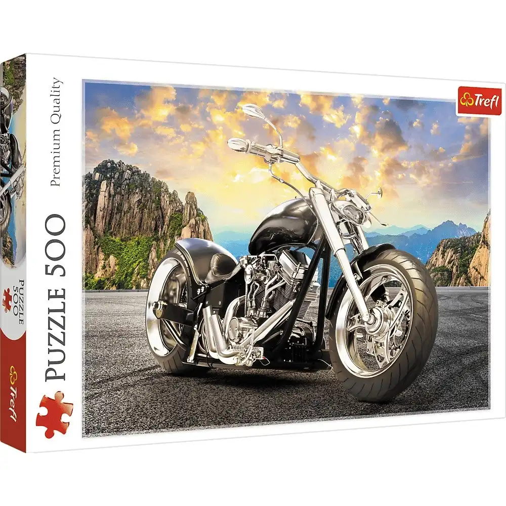Trefl - Black Motorcycle Puzzle 500 Pieces - 37384