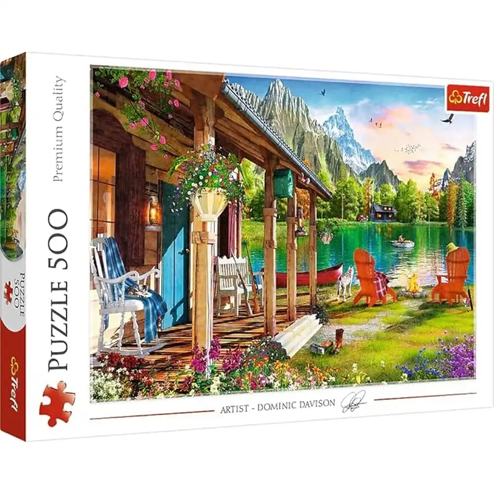Trefl - Cabin in The Mountains Puzzle 500 Pieces - 37408