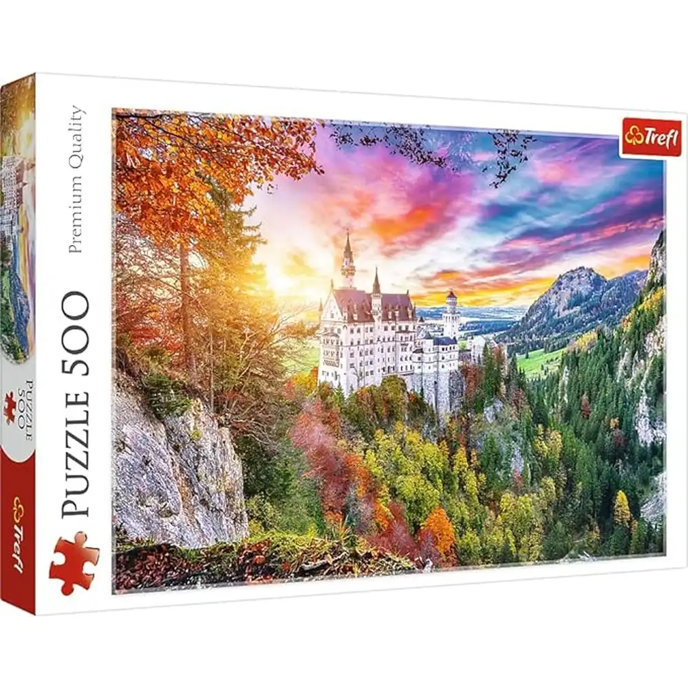 Trefl - View of the Neuschwanstein Castle, Germany Puzzle 500 Pieces - 37427