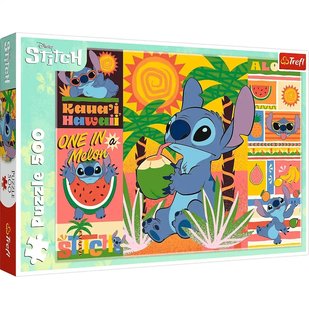Trefl - Disney Lilo & Stitch Holidays with Stitch Puzzle 500 Pieces - 37483