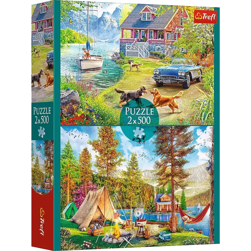 Trefl - Summer Relaxation Puzzle (2x500) Pieces - 37497
