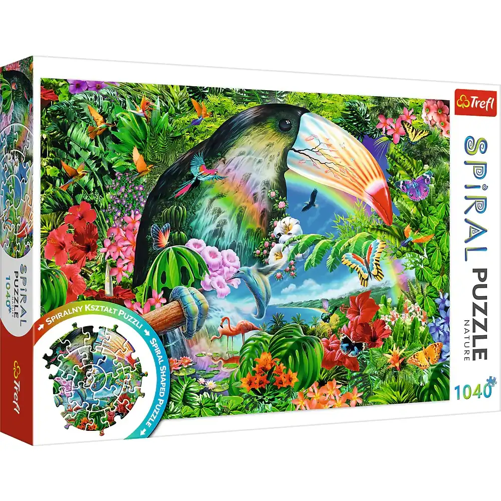 Trefl - Tropical Animals Spiral Puzzle 1040 Pieces - 40014