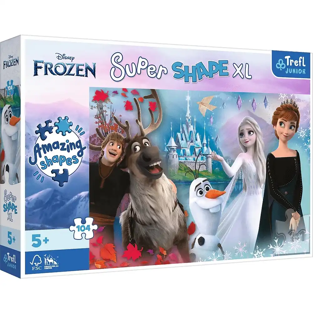 Trefl - The World of Anna and Elsa is Fun Puzzle 104 Pieces - 50017