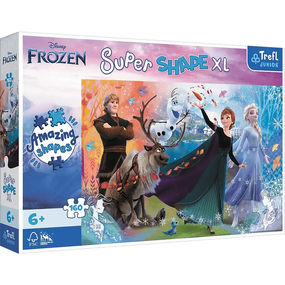Trefl - Junior Discover the World of Frozen XL Puzzle 160 Pieces - 50022