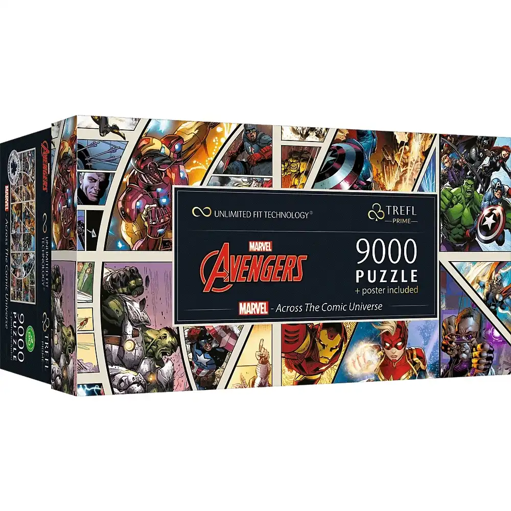 Trefl - Prime Marvel Across The Comic Universe Puzzle 9000 Pieces - 81022