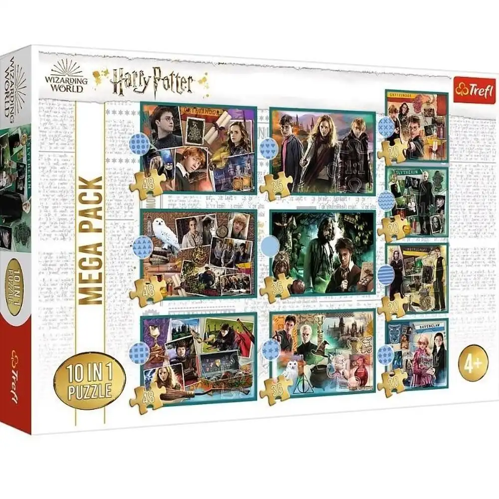 Trefl - In the world of Harry Potter  10 in 1 Puzzle (48+35+20) Pieces - 90392